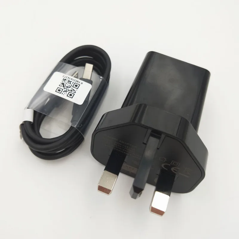 Xiaomi USB зарядное устройство 5 В 2A адаптер EU US UK вилка Дорожное настенное зарядное устройство Micro usb кабель для Redmi S2 7 7A 6A 5A 4A 4X note 6 - Цвет: UK and Cable
