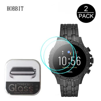 

2Pcs 2.5D Clear Tempered Glass For Fossil Gen 5 Gen5 Garrette Smartwatch Screen Guard Protective Film 9H Anti-Scratch Glass