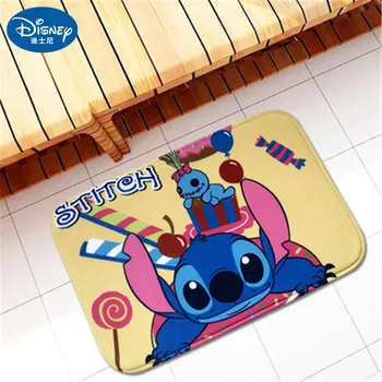 

38x58cm Cartoon Stitch Door mat foot pad Entrance Anti-Slip Doormat Carpets Bedroom Rugs Decorative Stair Bathroom, non-slip