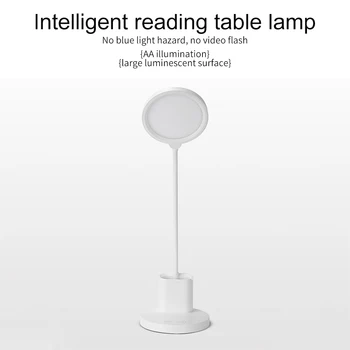 

Reading LED Desk Lamp With Pen Holder USB Rechargeable Stepless Dimming Bedroom Eye Caring Multifunction Flexible Home Gooseneck