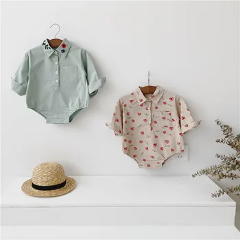 

MILANCEL 2020 autumn new baby boys clothes shirt collar toddler boys bodysuit long sleeve baby outerwear