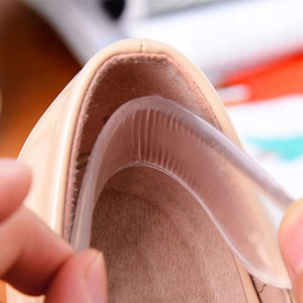 Gel Silicone Heel Grip Back Liner Shoe Insole Pad Foot Care Protector Comfort Pads Feet Care Accessories Gel Silicone Heel Grip Back Liner Shoe Insole Pad Foot Care Protector Comfort Pads Feet Care Accessories