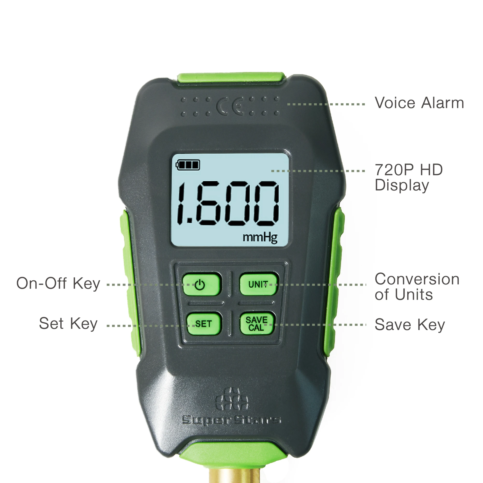 DSZH ST-VG90 Digital Vacuum Gauge Digital Display Electronic High-precision Pressure Counting Display Vacuum Gauge digital vacuum gauge