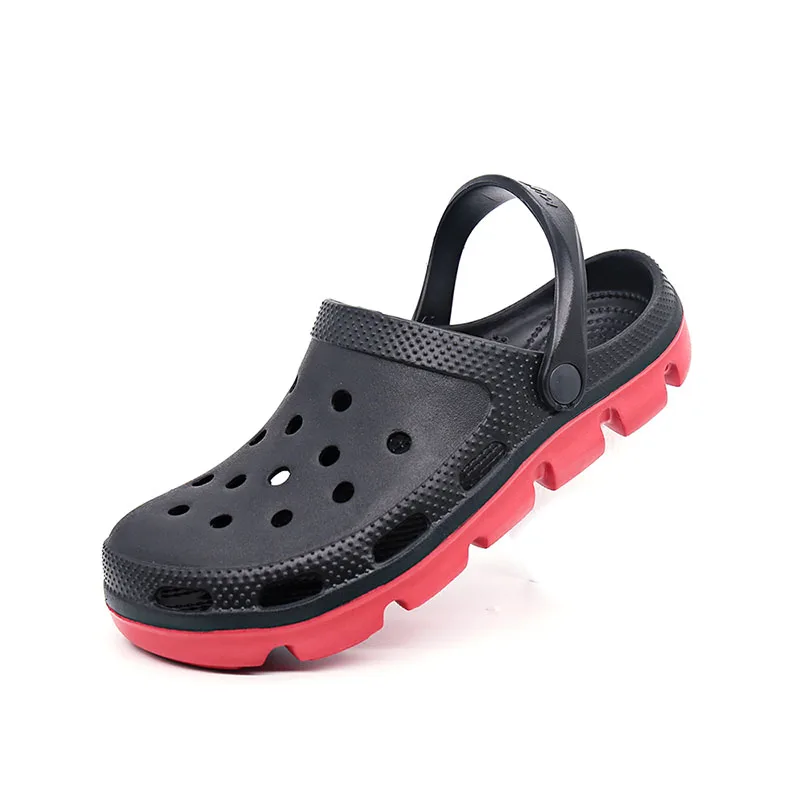 Skup Lato 2019 Outdoor Slip on męskie sandały plażowe męskie drewniaki buty ogrodowe Crox sandał człowiek Clog Zuecos Hombre Cholas Plus rozmiar 48 49