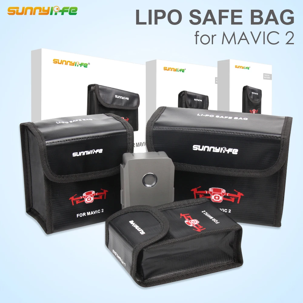 Sunnylife Explosion proof LiPo Safe Bag Battery Protective Storage Bag for DJI MAVIC 2 PRO ZOOM