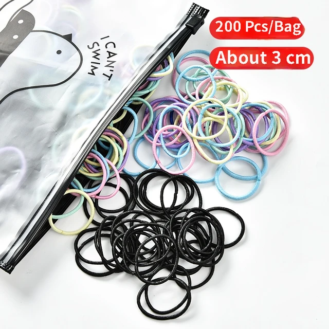 50/100 Pcs/Box New Children Cute Colors Soft Elastic Hair Bands Baby Girls Lovely Scrunchies Rubber Bands Kids Hair Accessories 27-200 Pcs Bag