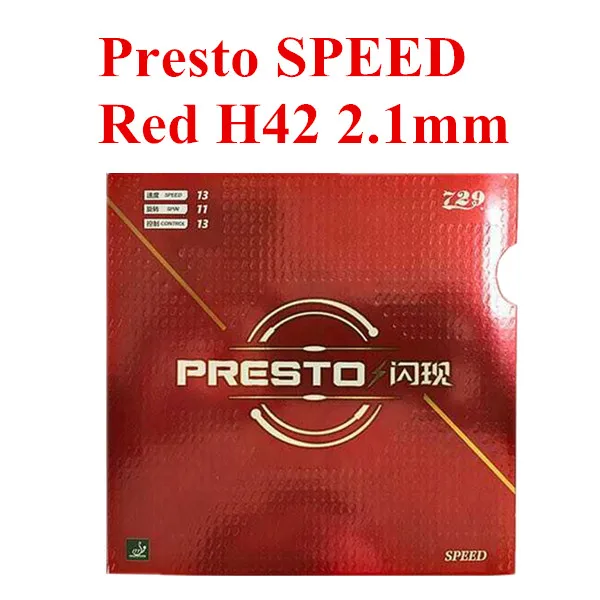 Оригинальные 729 PRESTO MAX Janpan импортные губки для торта, покрытие для настольного тенниса/резина для пинг-понга - Цвет: Speed 2.1mm H42 Red