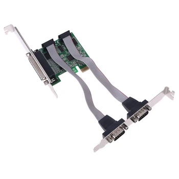 

AX99100 Chipset PCI Express Expansion Card Adapter Converter for Serial Parallel Port RS-232 COM DB25 Printer