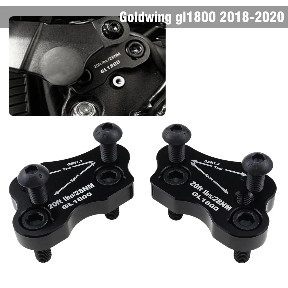 For HONDA Goldwing GL1800 GL1800 Motorcycle Handle Bar Clamp Raised