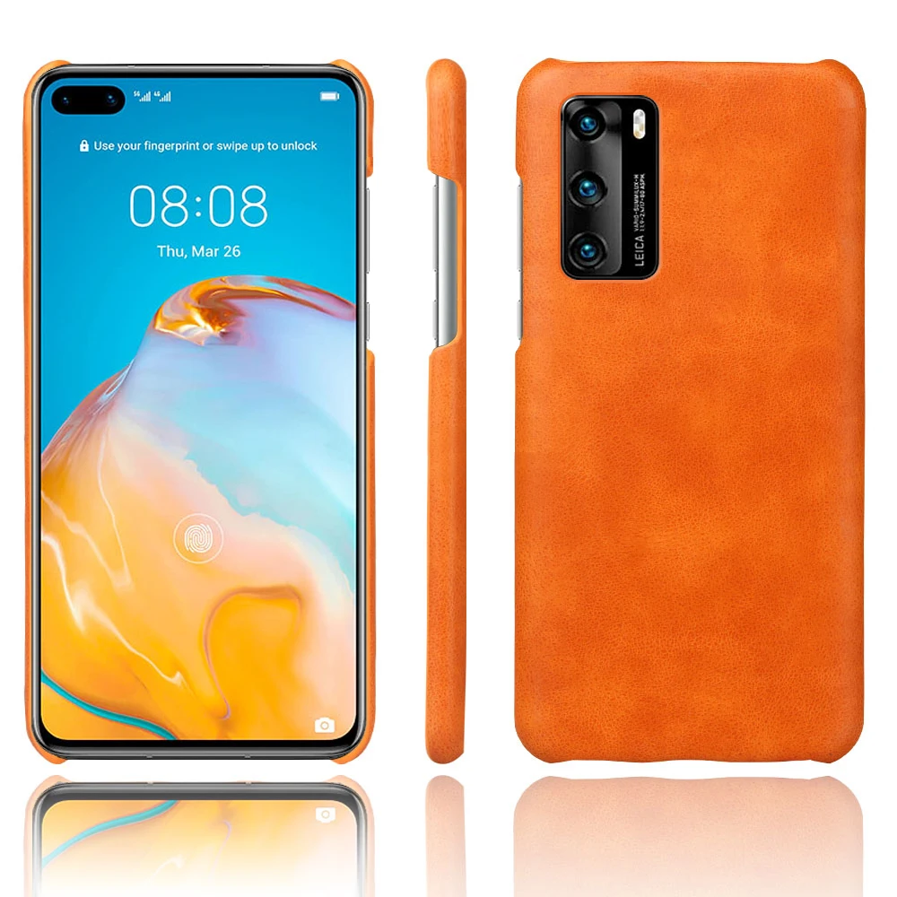 Чехол-накладка для Huawei P20 P30 P40 Mate 20 30 pro lite plus из искусственной кожи | Мобильные