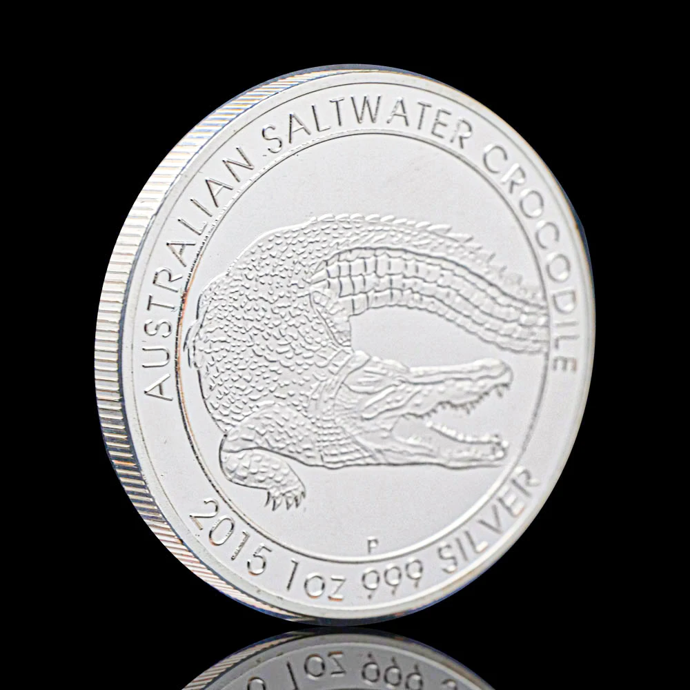Silver Coin Australian Saltwater Crocodile 1OZ Elizabeth II Australia