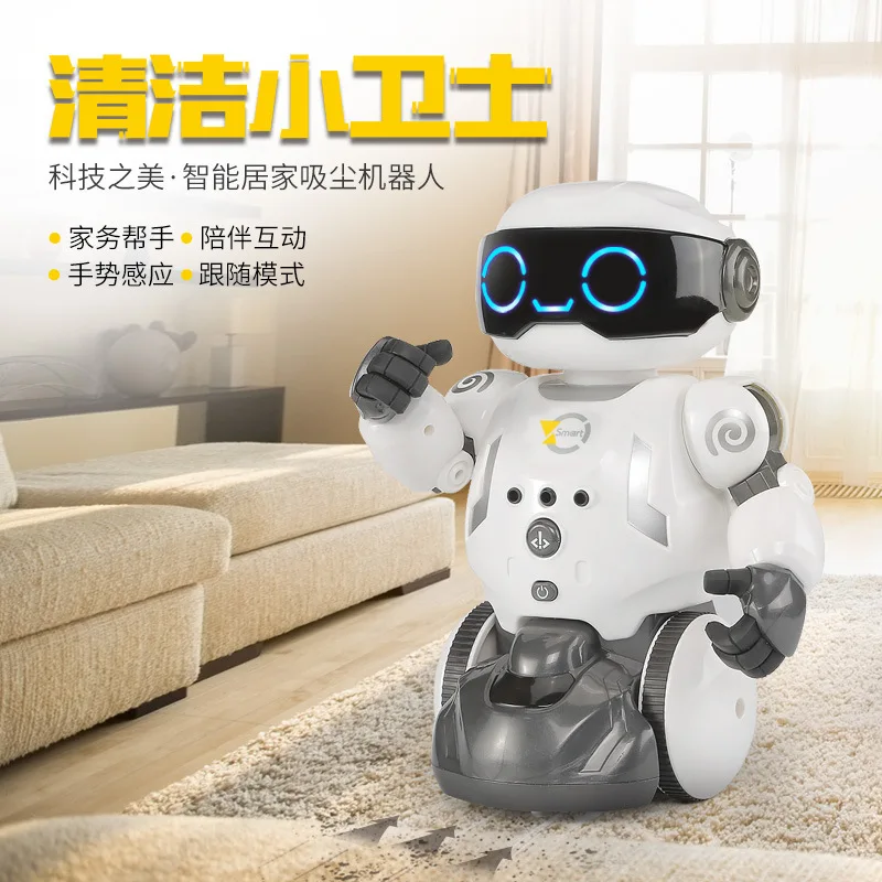 

AMWELL 18081 Intelligent Cleaning Robot Cleaning Small Guards Smart Home Toy Remote Control Programming Robot