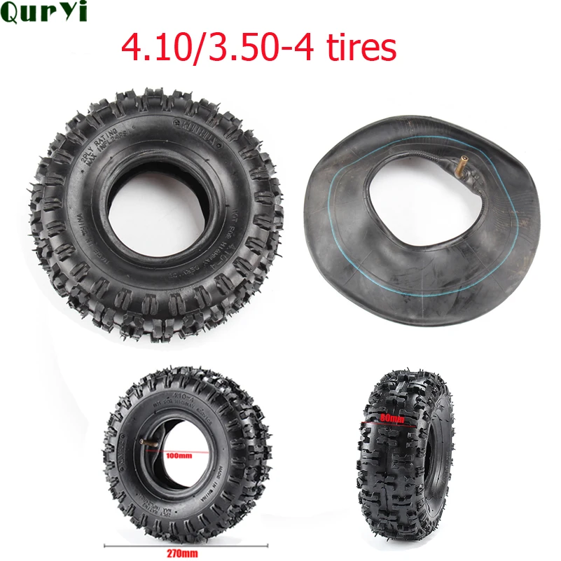 4 10/3 50-4 410/350-4 ATV Quad Go Kart 47cc 49cc 10-4 наружная камера для шин подходит всех моделей 3 4&quot |