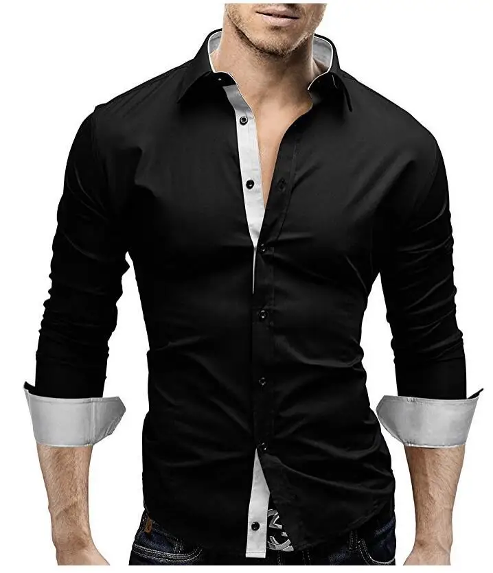 

Top men,shirt men,men's shirts,fashion casual shirts,printed shirts, men's lapel shirts, long sleeve shirt men, men's clothing,