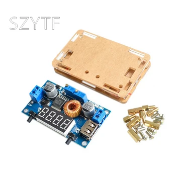 

With housing 5A CVCC down module with display LED driving voltage and current power lithium battery
