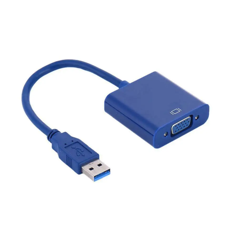 Качественный USB 3 0 2 к VGA 1080P мульти дисплей адаптер конвертер Мода CA|Кабели USB| |