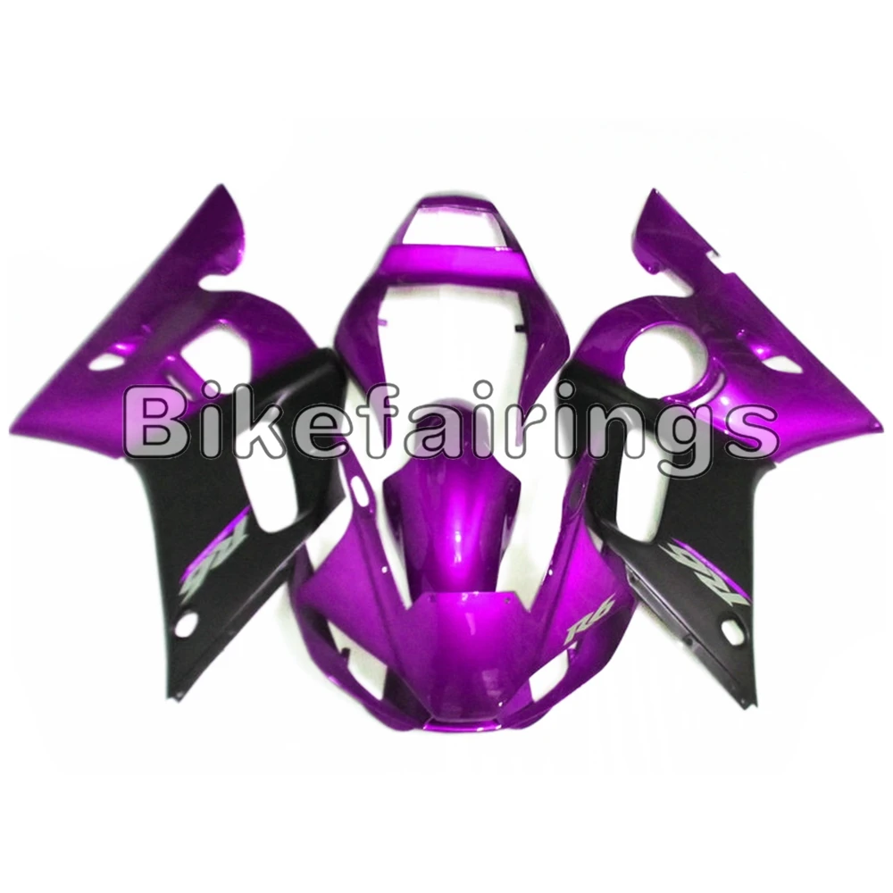 Sportbike Cowlings для Yamaha YZF-600 R6 1998 1999 2000 2001 2002 ABS впрыска полный фиолетовый черный Чехлы |