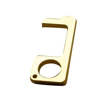 

Hygiene Hand Contact-Free Door Handle Elevator Tool Brass Multifunctional Keychain anti-contact key door opener