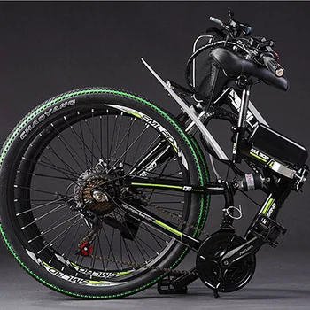

2012 New Design Hot sale 48V Carbon Steel 350W/500W/750w Motor folding electric bike/ Electric Bicycle with 10AH battery