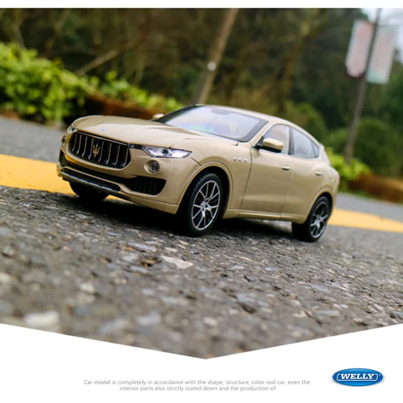 Welly 1:24 Levante Maserati levante автомобильный брелок для автомобильных ключей имитационная