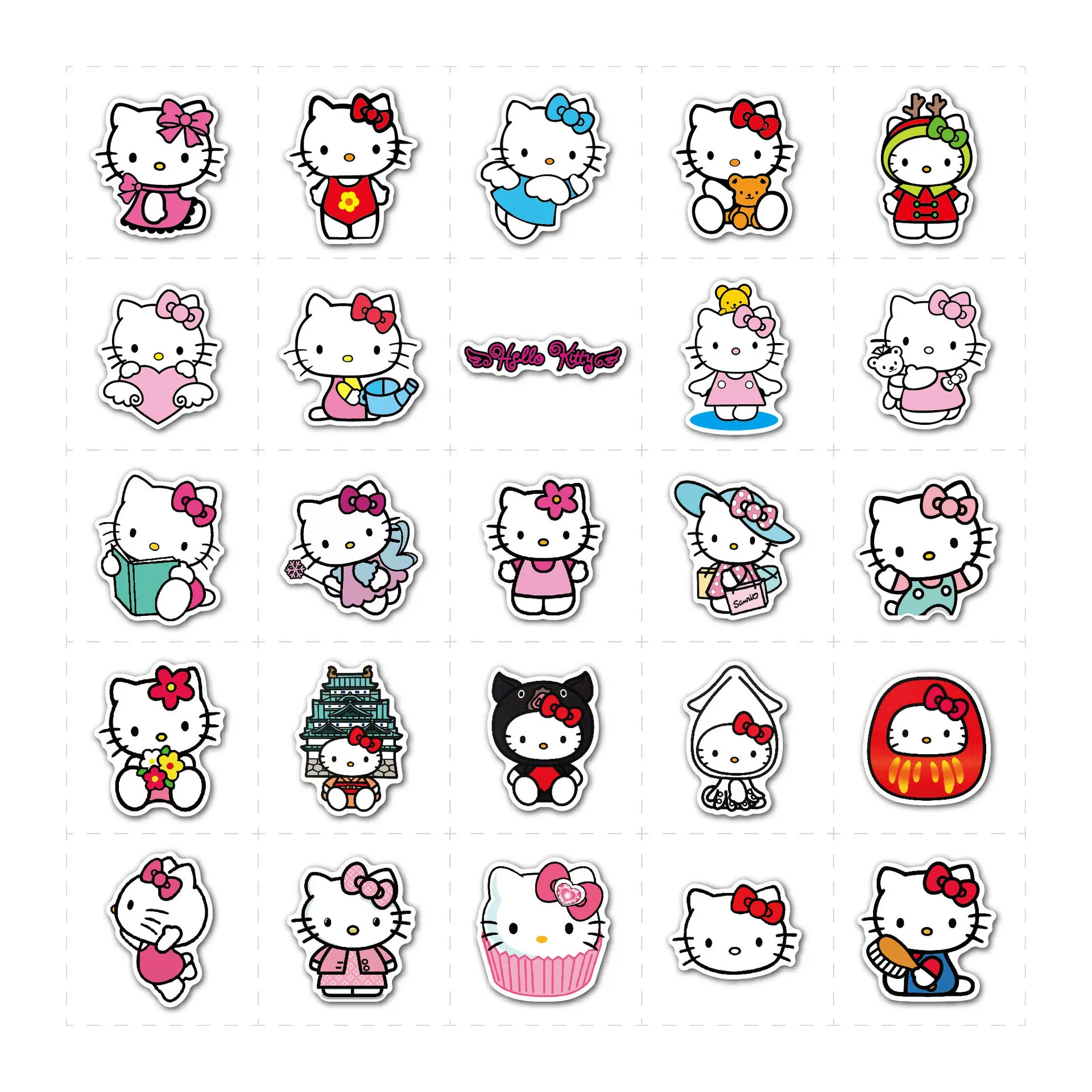 100 Stuks Sticker Hello Kitty Stickers Speelgoed Voor Meisjes Kawaii Sticker Leuke Gitaar Water Cup Skateboard Kuromi Sticker Anime Stickers Stickers Aliexpress