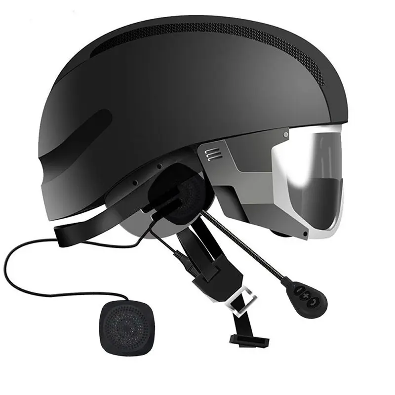 Bluetooth беспроводная анти-помехи Мото шлем гарнитура с микрофоном громкой связи Вызов Bluetooth 5,0 домофон для мотоциклетного шлема