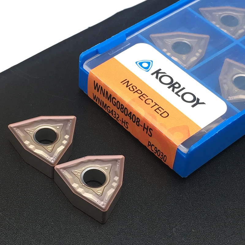 10 шт. WNMG080408 HS PC9030 оригинальные KORLOY токарные инструменты высокого качества для токарного станка из нержавеющей стали с ЧПУ твердосплавные вставки