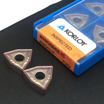 

10PCS WNMG080408 HS PC9030 100% Original KORLOY High Quality Turning Tool For Stainless Steel CNC Lathe Tools Carbide Inserts
