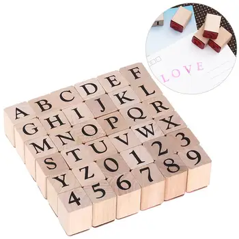 

Creative Wooden Rubber Letter Number Stamp Set 26 Capitalized Letters And 10 Numbers Creative Wooden Alphabet Stamp