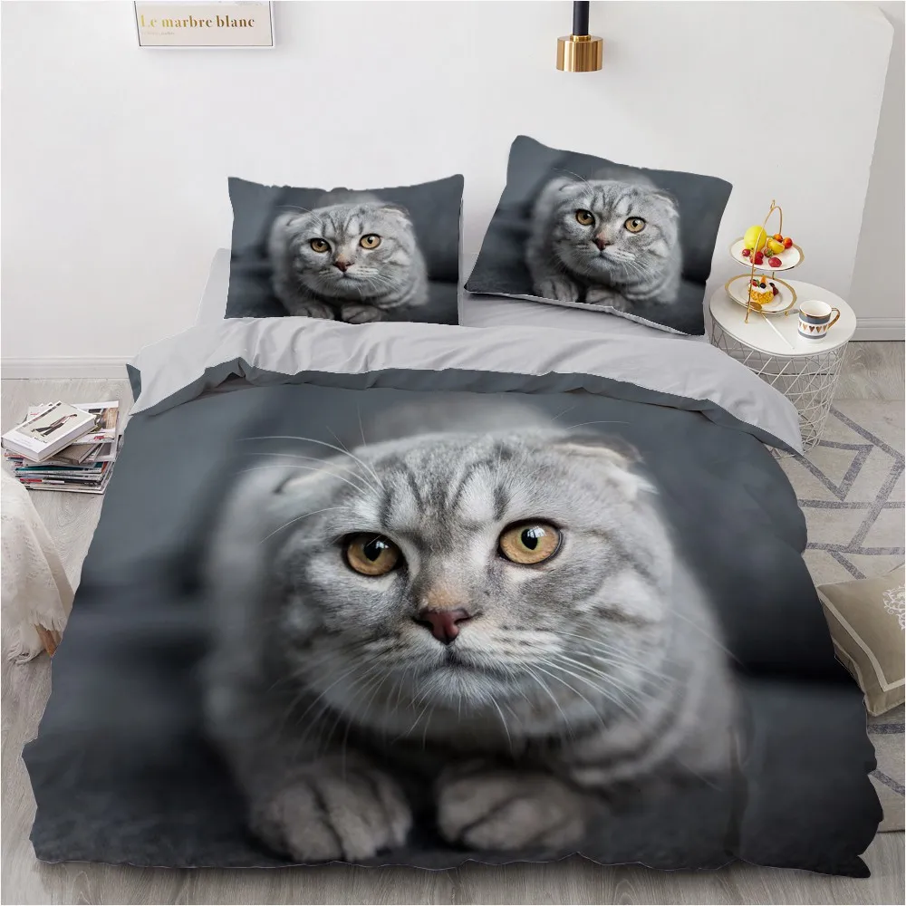 3D Bedding Sets Leopard Custom Duvet Quilt Cover Set Comforter Bed Linen Pillowcase King Queen Full Size 140*210 Home Texitle | Дом и сад