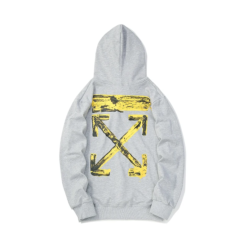 Бронзовая стрела 19FW Off-White OW мужские/женские модели влюбленных осень зима хлопок мода уличная куртка с капюшоном Толстовка
