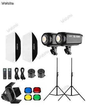 

Godox SL-150W 2x 150W Studio LED Continuous Photo Video Light With Softbox & Light Stand Honeycomb For Photography CD50 T03 RR1