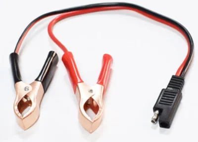 Автомобильное зарядное устройство 75 мм с медным покрытием крокодил клип вилка SAE