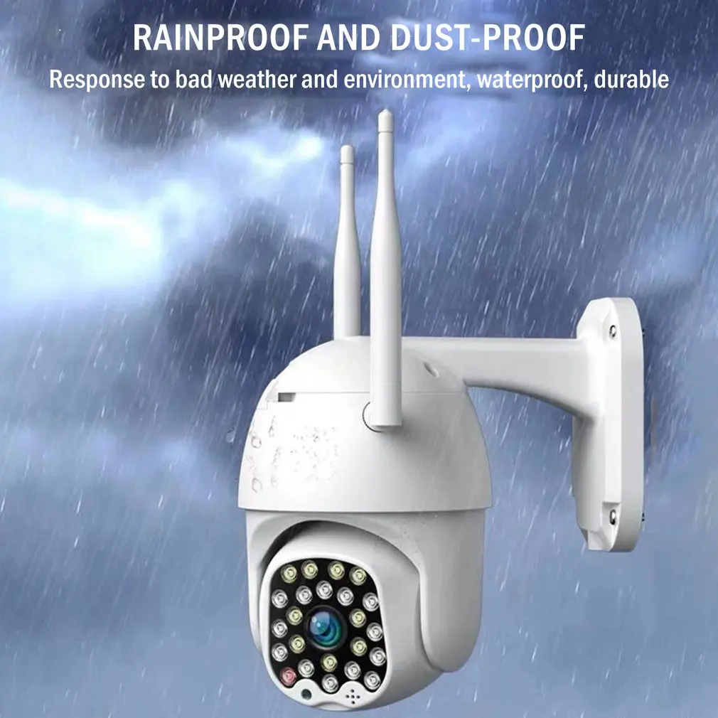 23 Led Sound And Light Alarm Automatic Tracking Wireless Wifi Camera Hd Ptz Home 1080 Outdoor Dual Light Source