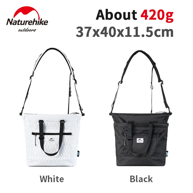 

Naturehike Outdoor City Leisure Bag Ultralight Fashion Large Capacity Daily Shoulder Bag X-PAC Travel Portable Woman/Man Satchel