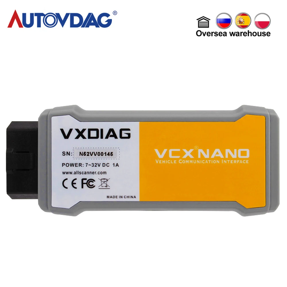 Автомобильный диагностический инструмент OBD2 VXDIAG VCX NANO для Volvo Pro Vida сканер кодов USB