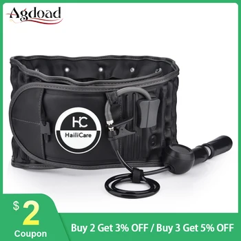 

AGDOAD Decompression Back Belt Back Brace Back Pain Lower Lumbar Support - One Size for 29 inches to 49 inches Waists