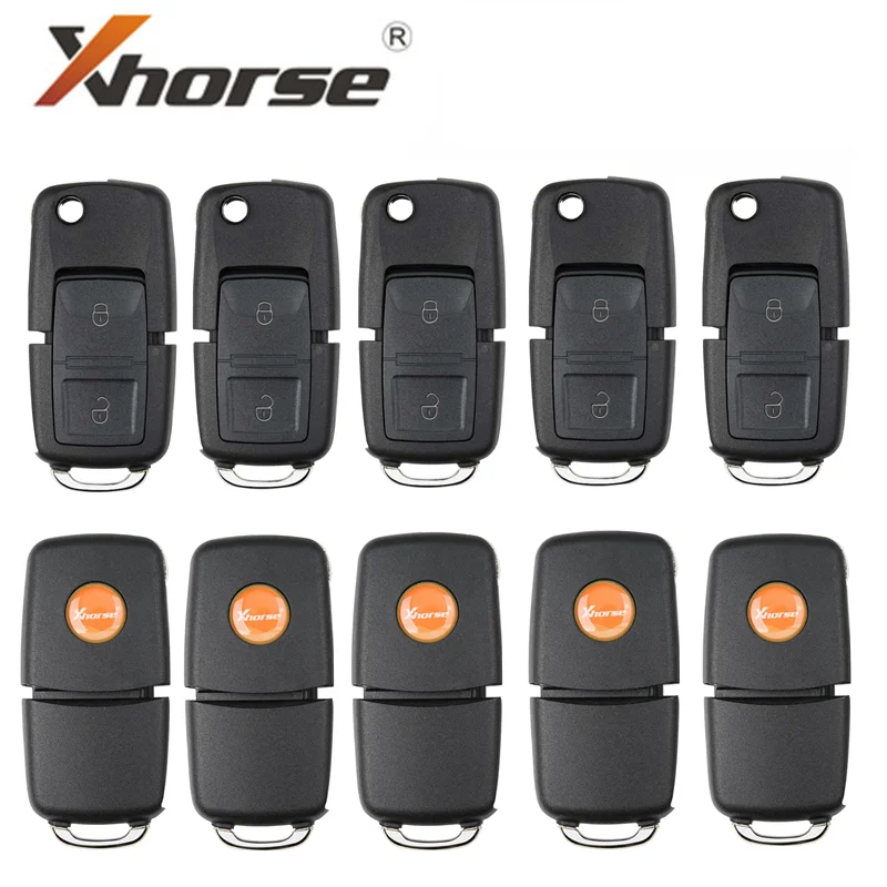 XHORSE XKB508EN Wire Universal Remote Key B5 Style 2 Buttons for VVDI Tool / VVDI2(English Version) 10pcs/lot |