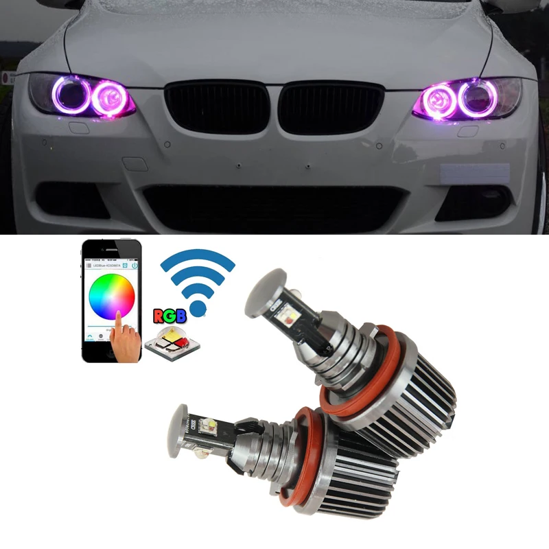 Светодиодный RGB маркер E92 Angel Eyes 72 Вт для BMW H8 X5 E70 X6 E71 E90 E91 M3 E60|angel eyes|x6 e71angel eyes rgb |