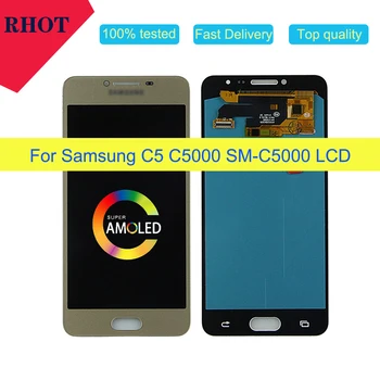 

100% super-tested 5.2" AMOLED liquid crystal display, suitable for Samsung Galaxy C5 C5000 touch screen LCD components
