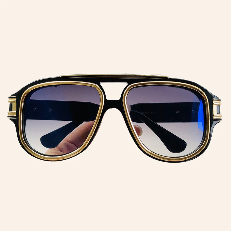 Квадратная большая рама солнцезащитные очки для мужчин и женщин с высоким качеством ретро солнцезащитные очки для мужчин
