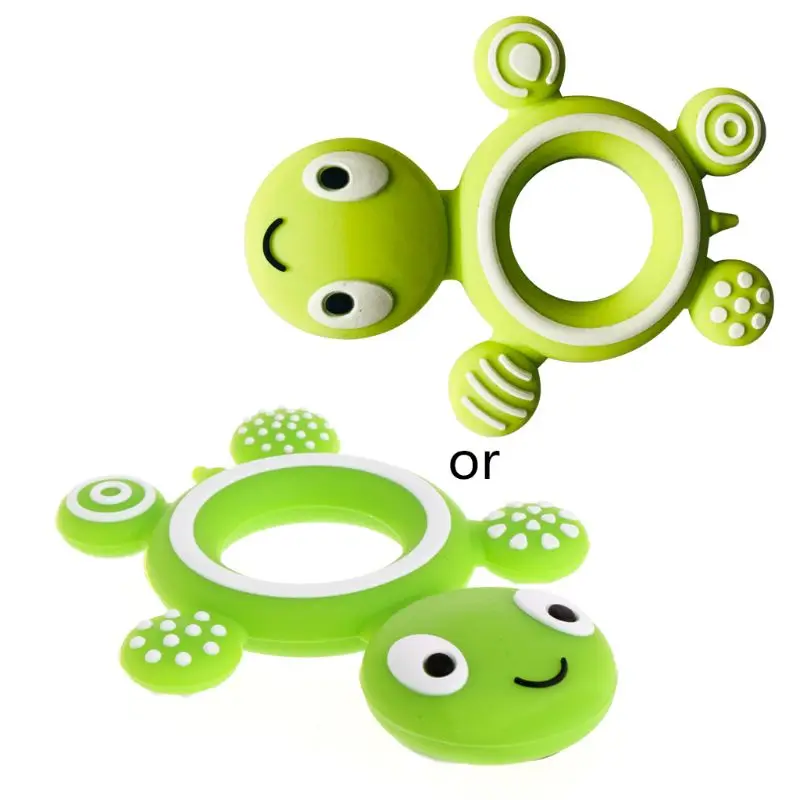 Safety Tortoise Baby Kids Food Grade Silicone Soother Teether Teething Pacifier