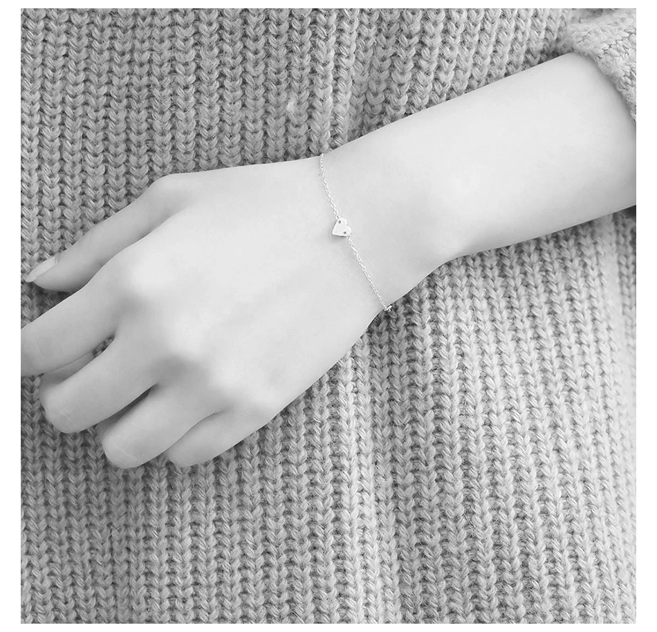 EManco 316L браслет из нержавеющей стали для женщин с гравировкой, буквами, сердцем, очаровательным браслетом, влюбленным романтичный браслет