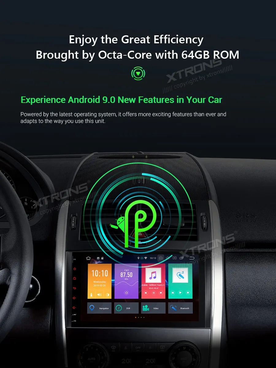Excellent XTRONS 9"Android 9.0 Octa Core 4GB RAM 64GB ROM Car Multimedia GPS System for Mercedes Benz W245 W169 Viano & Vito W639 NO DVD 6