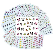 Внешняя торговля ebay горячие продажи наклейки для ногтей оптом водяные наклейки для ногтей маникюра Цветочные наклейки 50 один случай разный