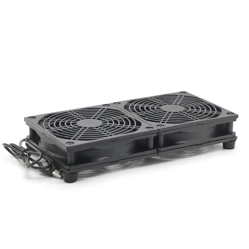 Router fan DIY PC Cooler TV Box Wireless Cooling Silent Quiet DC 5V USB power 120mm 5