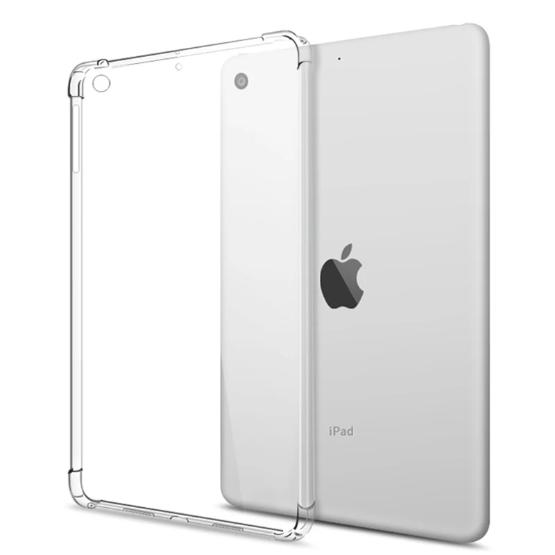 

Shockproof Silicone Case For iPad Air 1 9.7â€˜â€™ 2013 A1474 A1475 A1476 air1 9.7 TPU Flexible Bumper Clear Transparent Back Cover