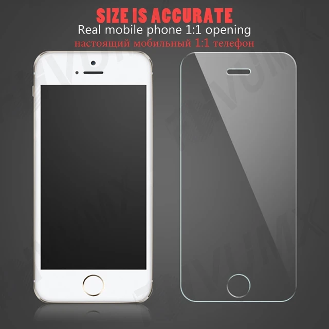 100D Transparent Tempered Glass For iPhone 7 8 6 6S Plus Glass Screen Protector On iPhone 5 5C 5S SE 2020 Glass Protective Film 2