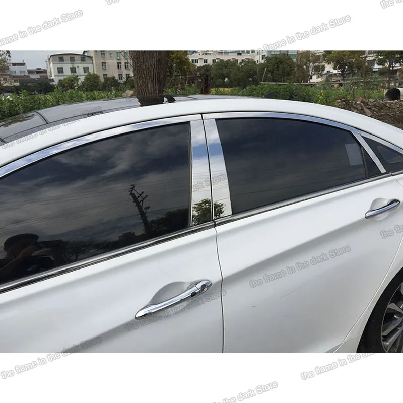 Lsrtw2017 304 нержавеющая сталь автомобильные окна для hyundai sonata 2010 2011 2012 2013 2014 i45 |