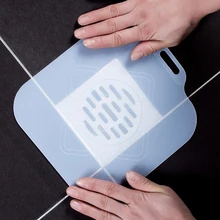 Silicone Floor Square Thicken Drain Mat Sewer Sealing Ring Kitchen Bathroom Toilet Deodorant Floor Cover Home Sink Water Plug